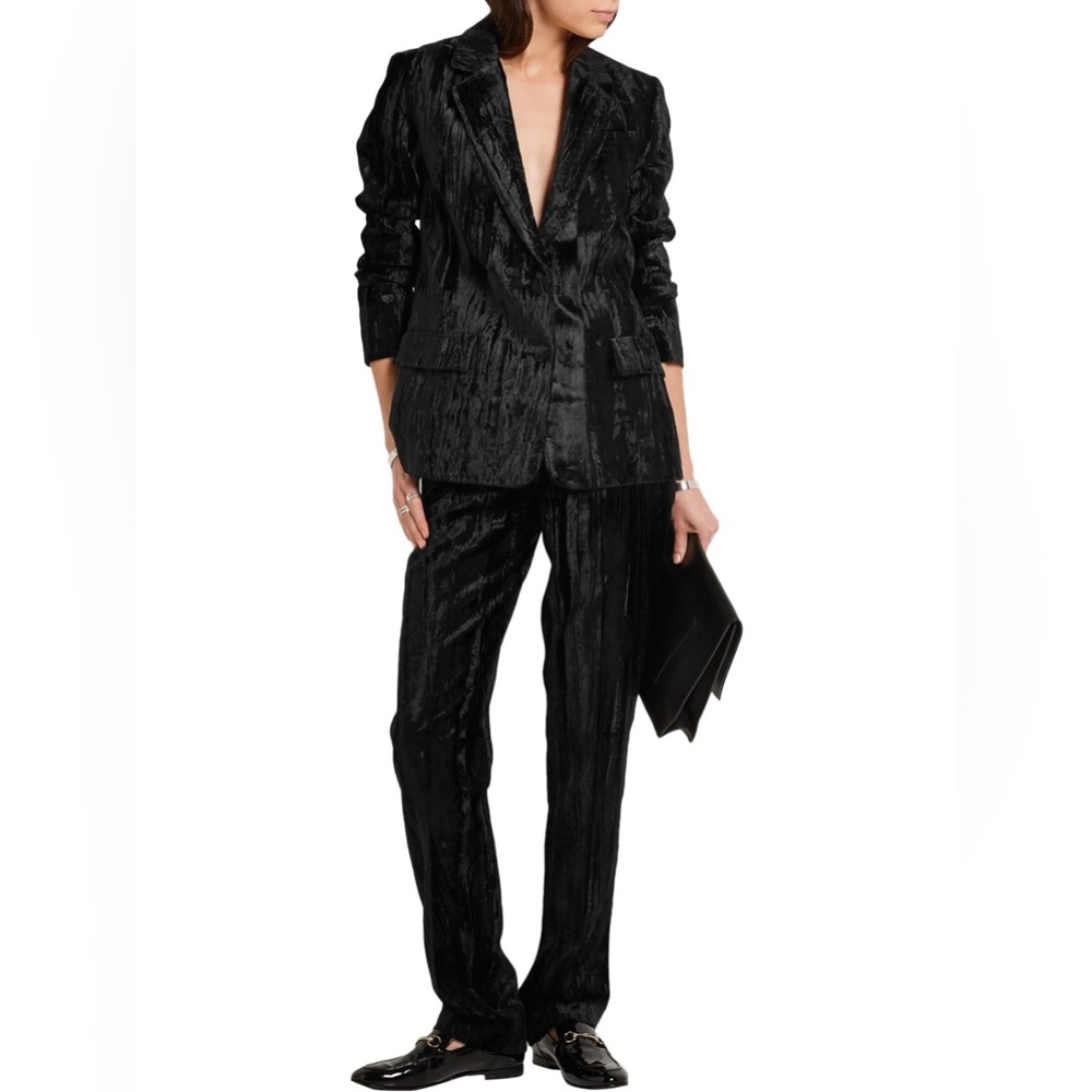 Topshop Unique velvet Black Womens Suit